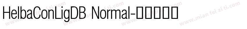 HelbaConLigDB Normal字体转换
